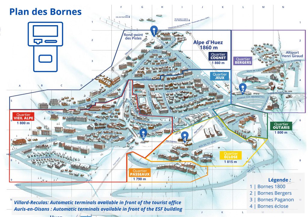 Plan de la station - Alpe d'huez - Site Officiel - Winter